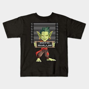 Greyhawk City Watch Mugshot - Male Goblin Kids T-Shirt